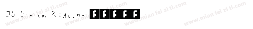 JS Sirium Regular字体转换